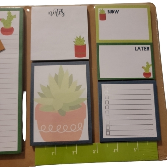 Desk planner New with tags plants notes office gift planning - Picture 2 of 4